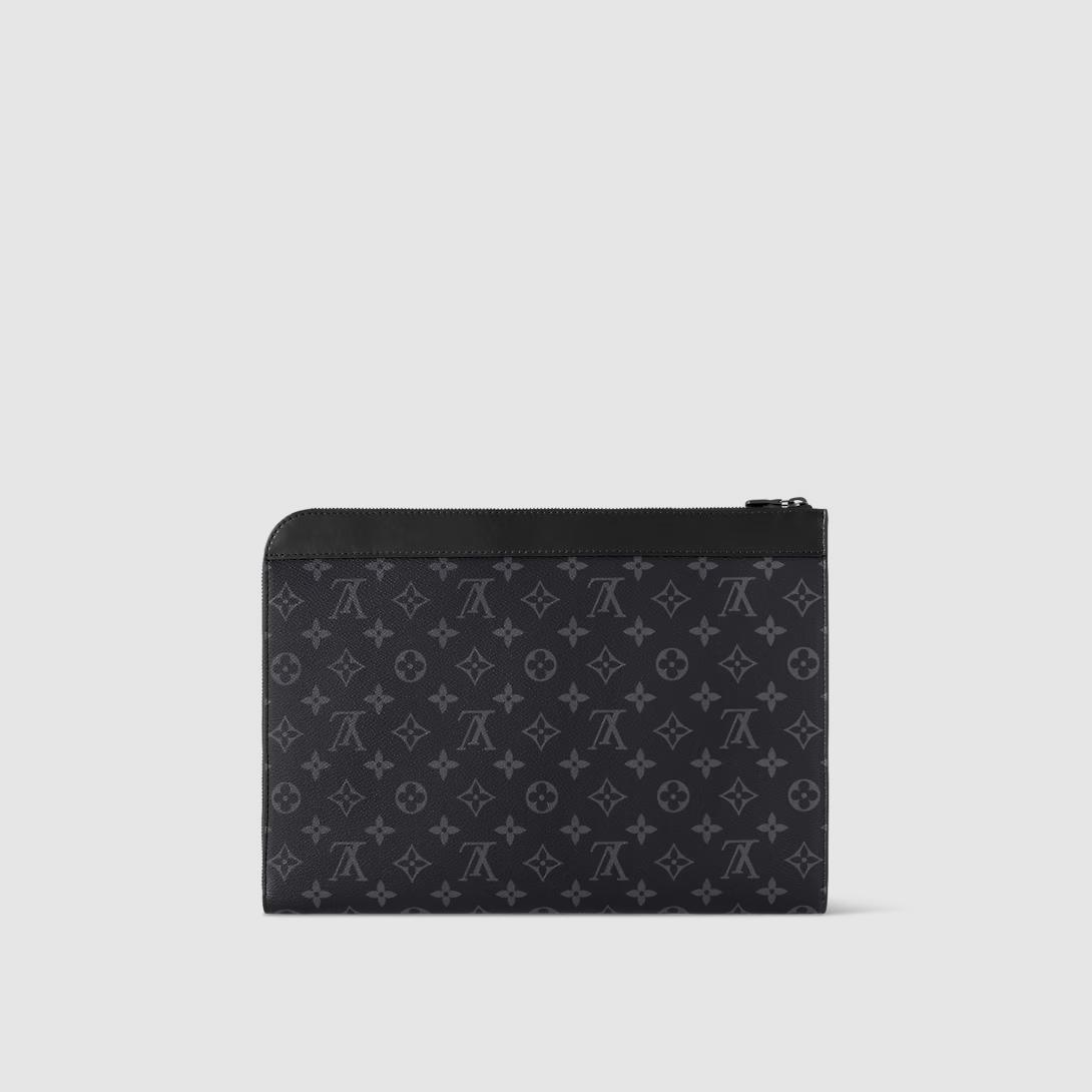 Túi Louis Vuitton Pochette Jour Monogram Eclipse Nam Đen